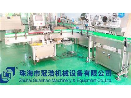 旋蓋機，鋁箔封口機，貼標機，噴碼機，整套生產(chǎn)線已完成生產(chǎn)送貨至客戶公司